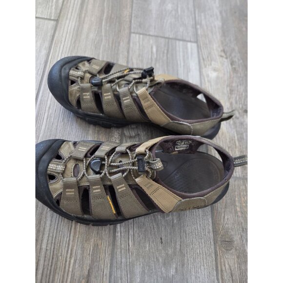 Keen Newport Sandals Mens 10 Khaki Green Brown Leather Hiking Waterproof main image 5